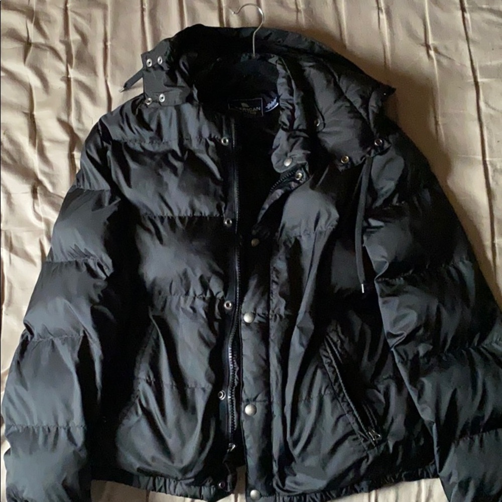 American Living Black Bomber w/ Detach Hood
